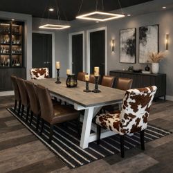 Custom Designed Farmhouse Dining Tables.