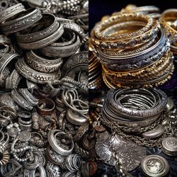 Silver Jewelry Rings, Earrings , Bracelets , Sets