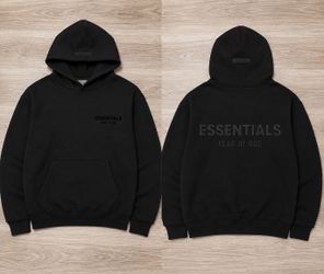 Essentials Black Hoodie XXL no trades