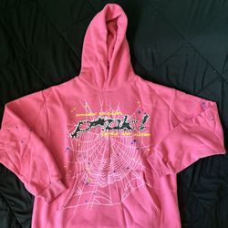 Sp5der Hoodie Pink 