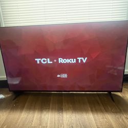 50" 4K HDR TCL Roku Smart TV