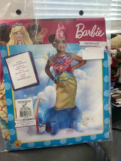 New Barbie Mermaid Girls Costume Medium!