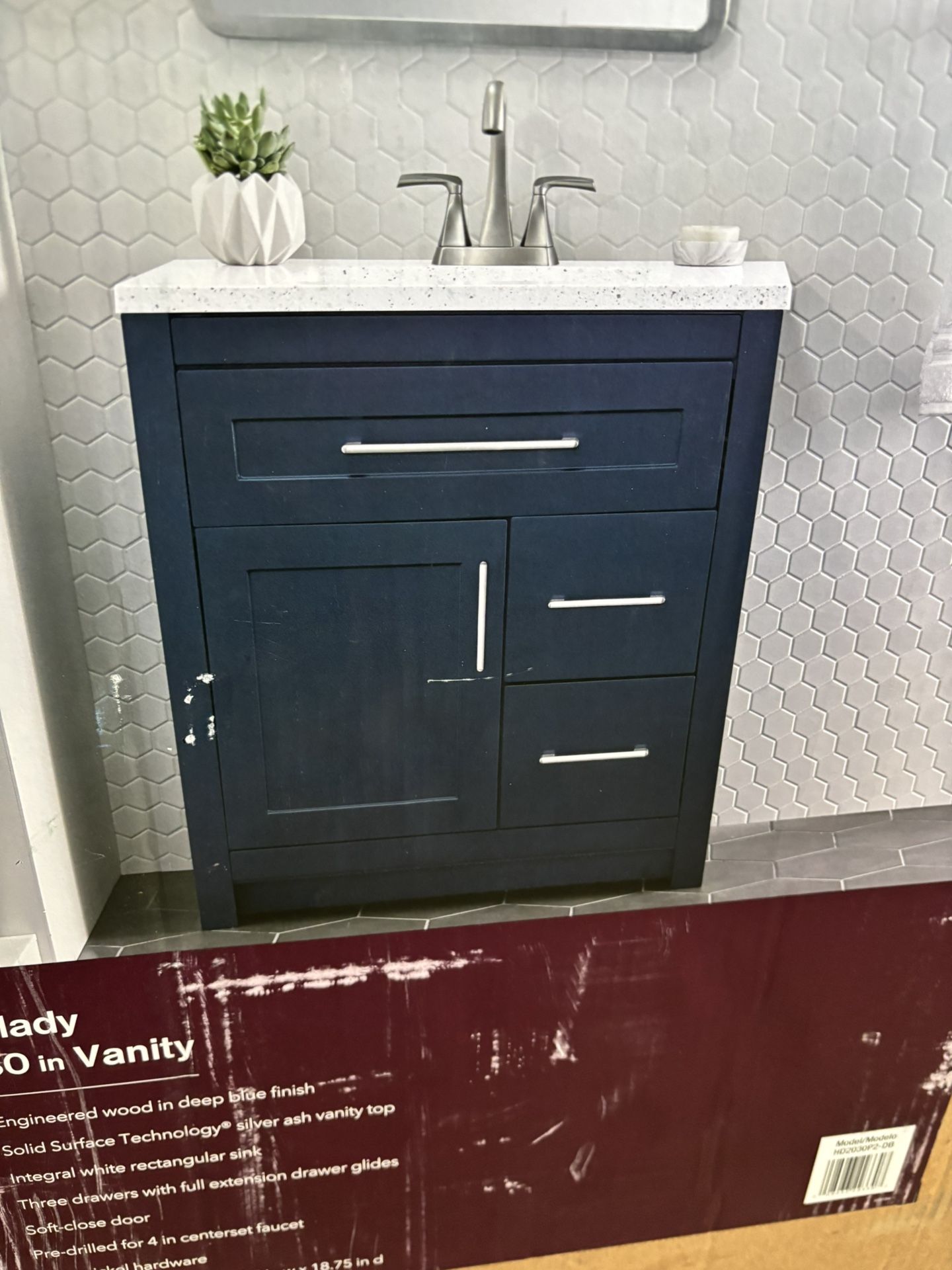 Clady 30 in Vanity No Box