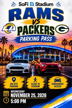 SoFi Stadium Parking Pass - Rams vs. Packers