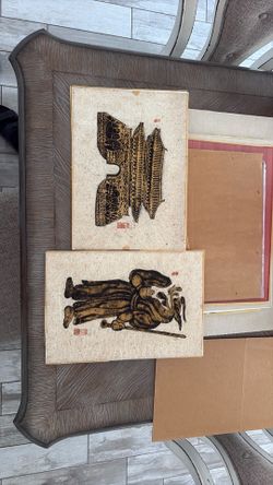 Korean Artist  (Kwon) Hand Signed dated 1980 Hand Made Paper Stencil