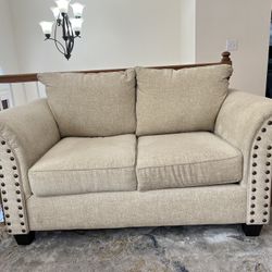 Beige Sofa And Love Seat 