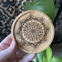 Wood Coaster or Crystal Grid 