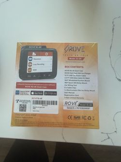 Rove R2-4K Dash Cam – New in Box
