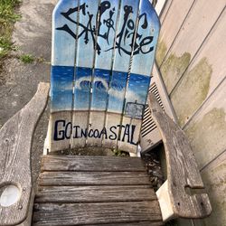 2 Custom Painted Adirondack Chairs