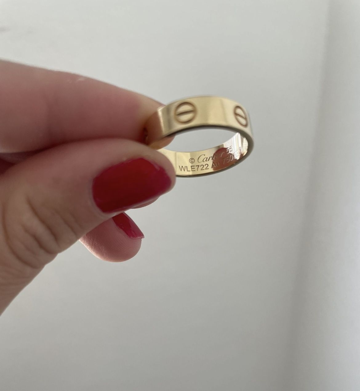 Cartier Yellow Gold Love Ring Size 7