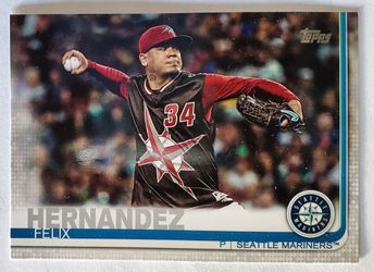 Felix Hernandez 2019 Topps Series 2 Photo Variation Short Print Seattle Mariners MLB