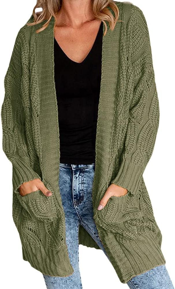 Plus Size Green Cardigan 5xl