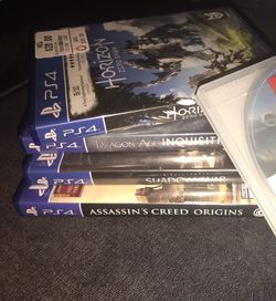 4 PS4 GAMES. =$60