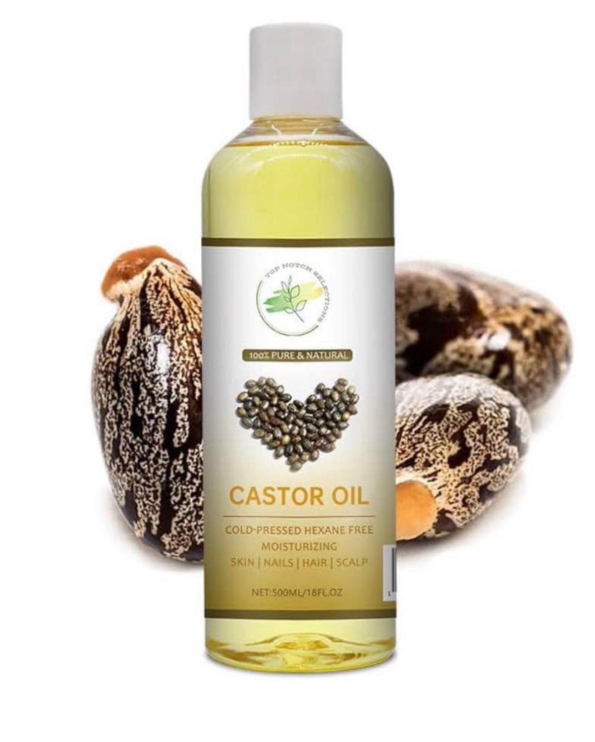 Top Notch Selections - Organic Castor Oil 18 oz