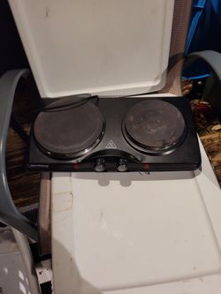 DOUBLE BURNER HOT PLATE WORKS 1700W