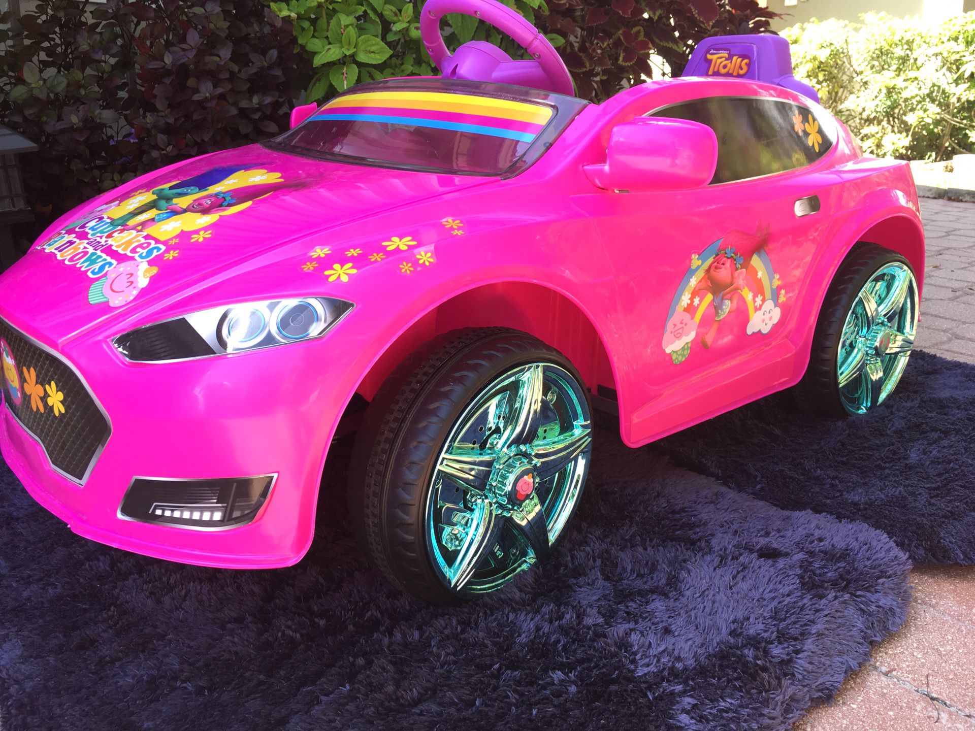 Hot Pink Power Wheels Toy Electric Car Girls Kids Like New