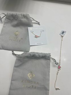 Kendra Scott necklace and bracelet