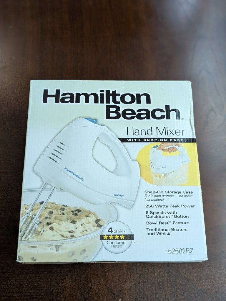 6-Speed Electric Hand Mixer with Whisk