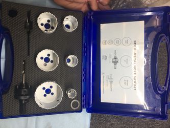 9 pc Bi- metal hole saw kit new 45.00