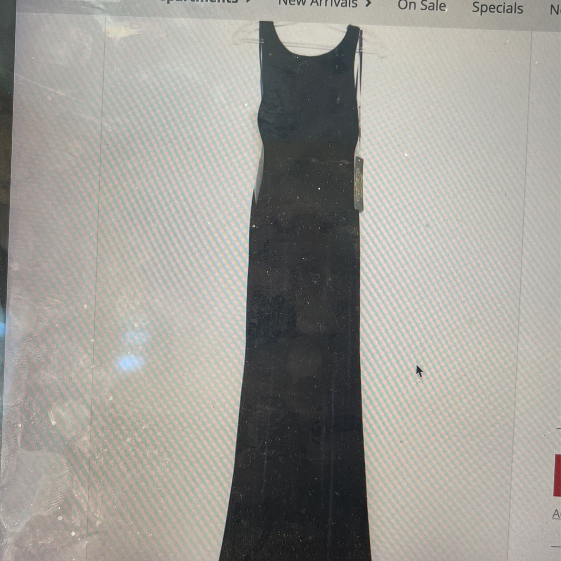 Designer Dress Velvet Long New