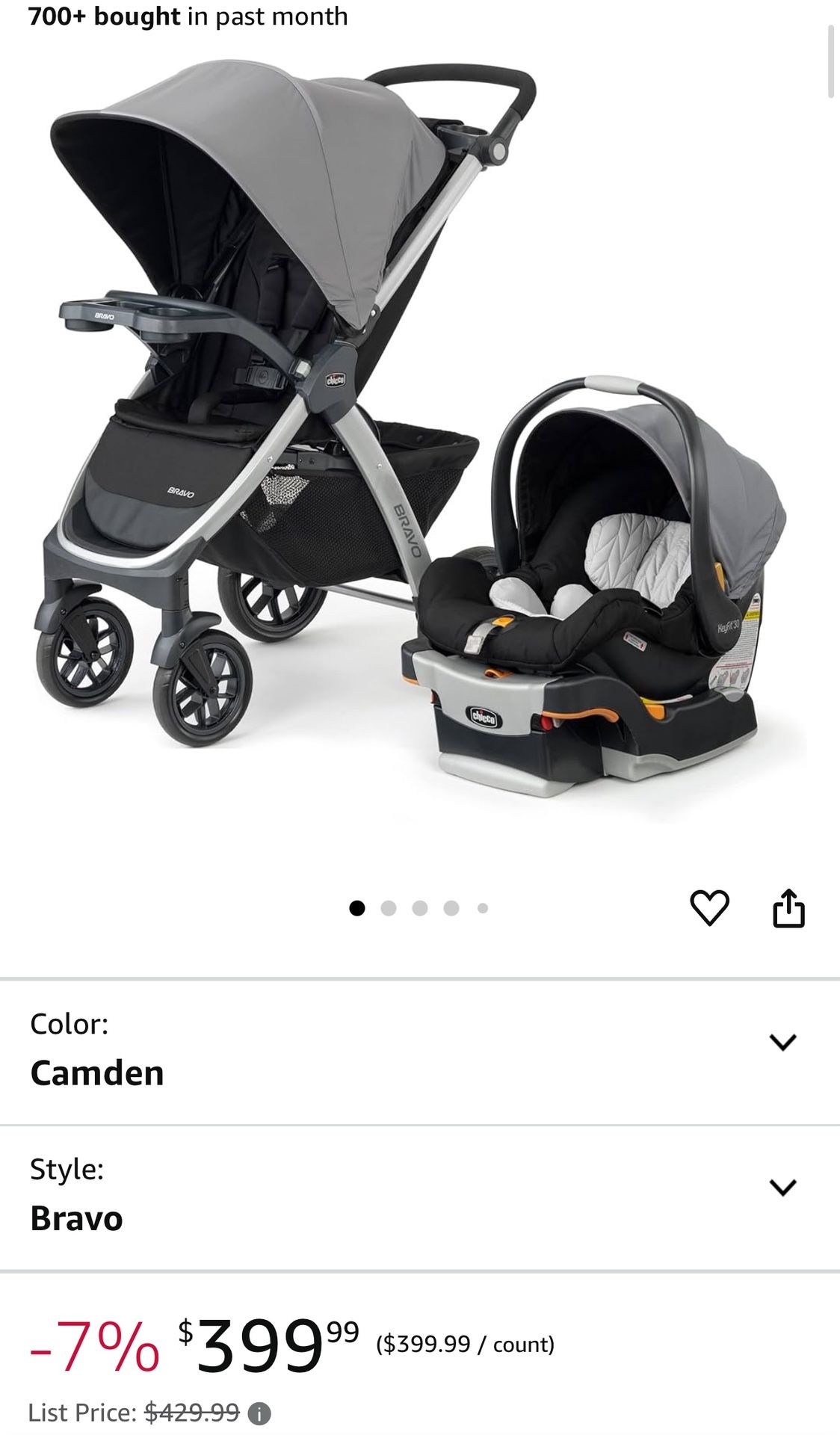 Car seat And Stroller Set