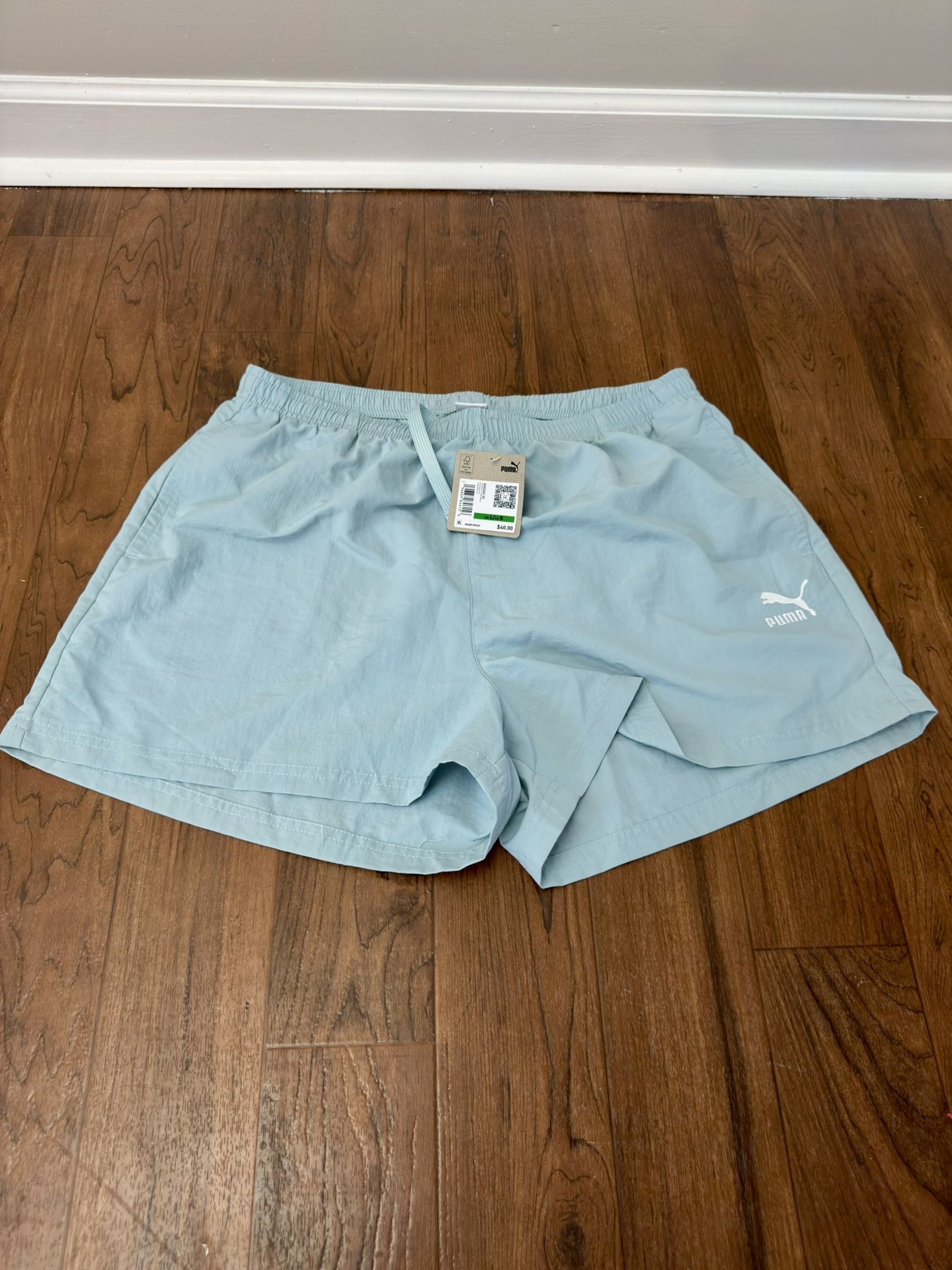 Puma Women’s Classics A-Line Shorts Turquoise Large