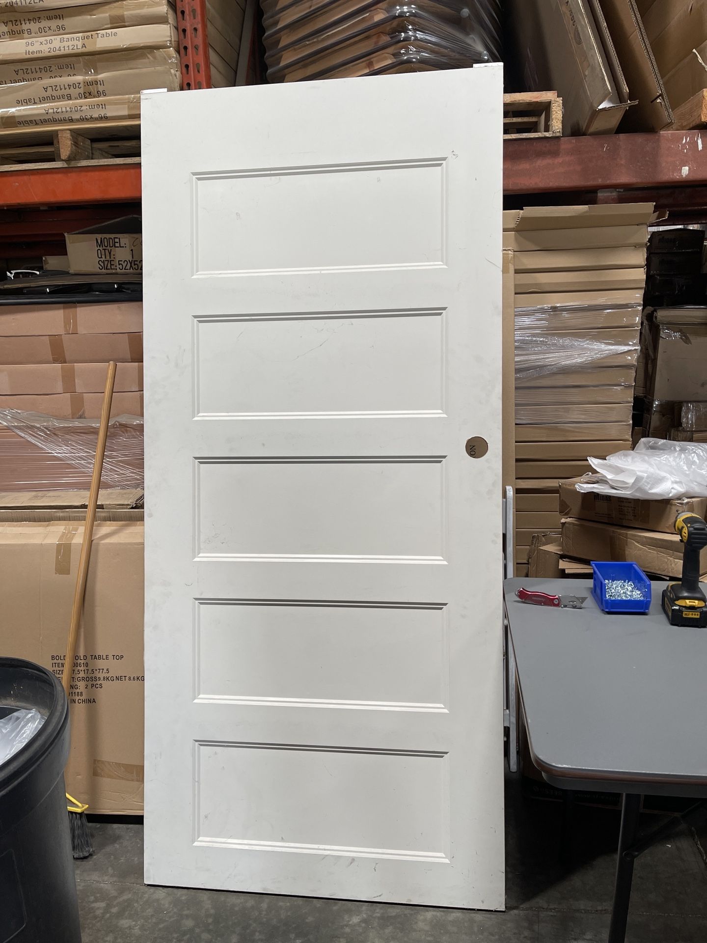 Door Interior Hollow core door No frame or handles New 36” x 80” high  