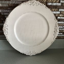 BRAND NEW SET OF 6 DECORATIVE CHARGERS I HAVE 2 SETS OF 6 $12 EACH SET