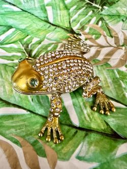 Bejeweled Frog Figurine