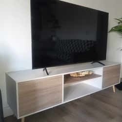 65-in TV With Brand New Stand With It