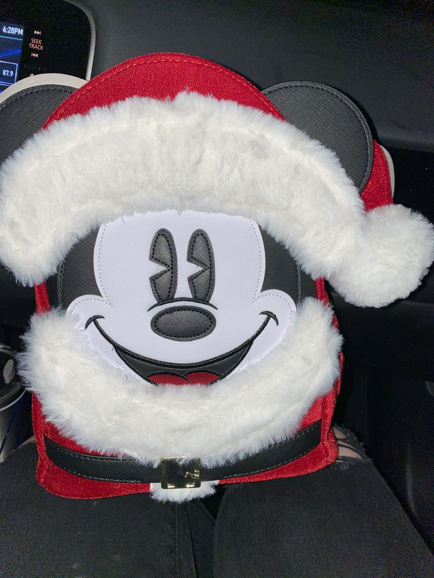 Santa Mickey loungefly backpack