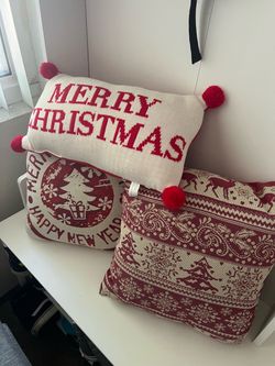 Christmas Throw Pillows Set of 3