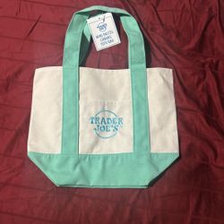 Trader Joes Mini canvas tote bag