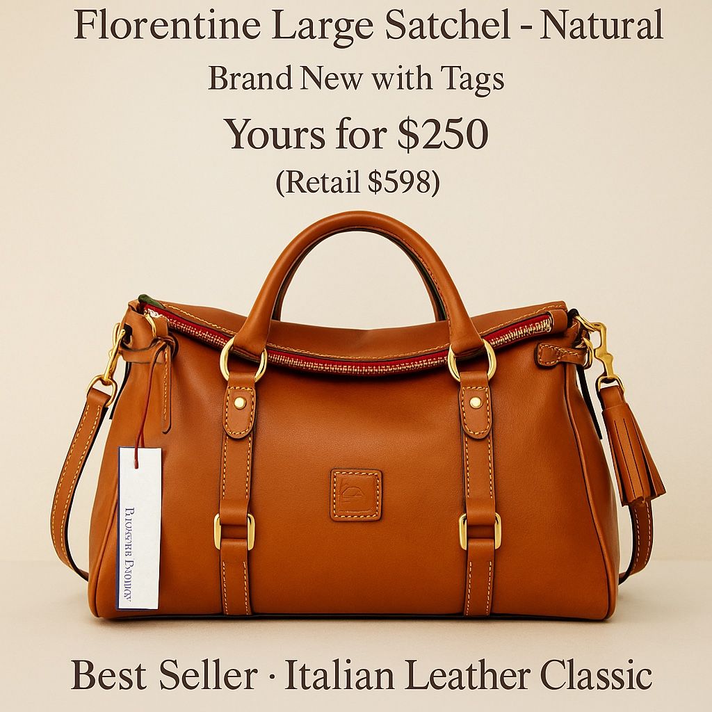 Florentine Large Satchel - Natural