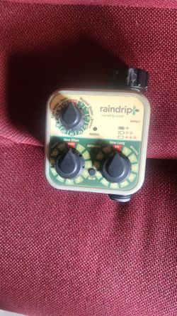 Rain drip water timer