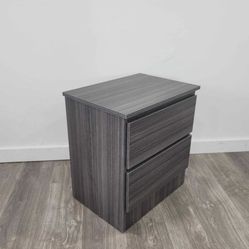 Gray Nightstand Modern 