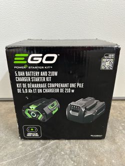 EGO POWER+ 56-Volt, 5 Ah 1 -Pack Lithium lon (Li-ion) Battery/gCharger Model #SKA2800T $369 plus tax at Lowe's