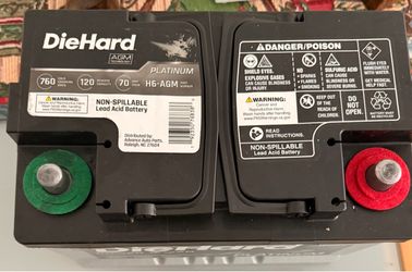 DieHard Platinum AGM H6 Car Battery