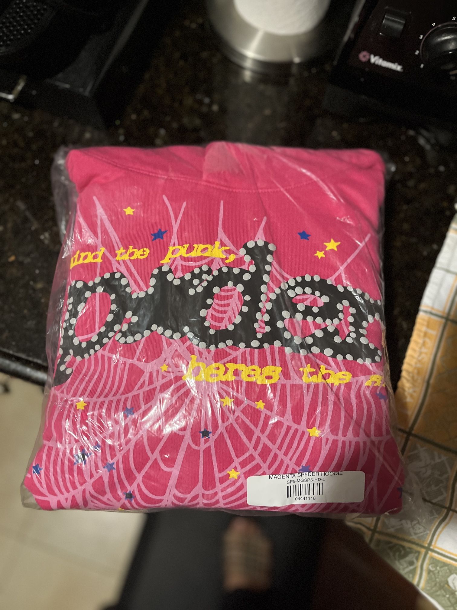 Pink Spider Hoodie  Size L