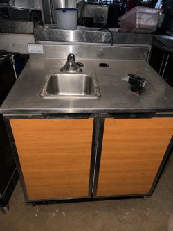 48” Portable Hand Wash Sink Station