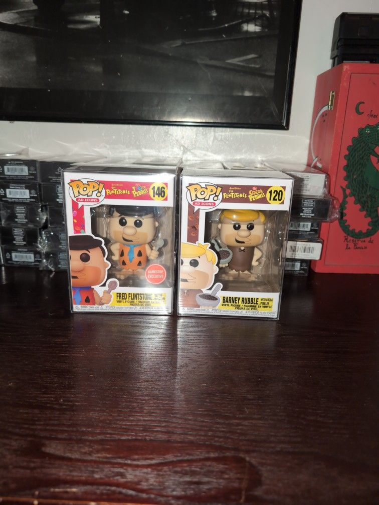 Fred And Barney Flintstone's Funko Exclusive Mint