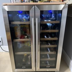 Wine and Beverage Fridge - TYLZA Dual Zone