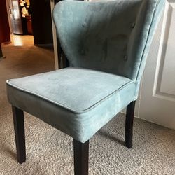 Teal Upholstered Accent Chair – Pickup Only