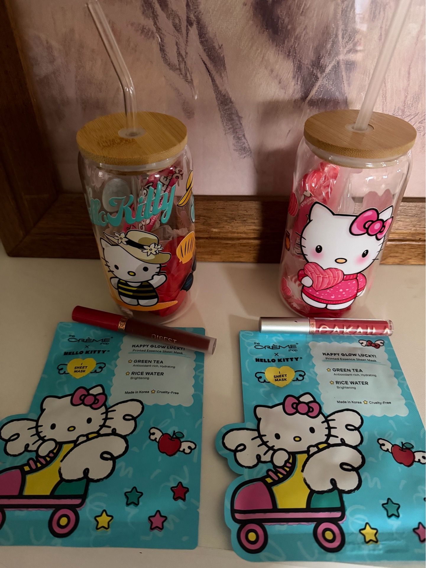 Vasos de hello kitty