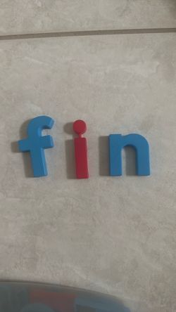Jumbo lowercase, magnetic letters