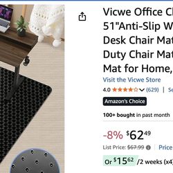 Chair Mat. Extra Large