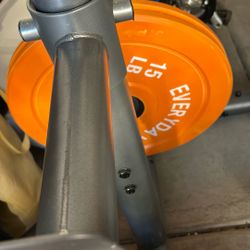 Two Olympic Weight Bumper Plates 15 Lbs X2