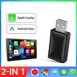 2 in 1 Wireless CarPlay & Android Auto Adapter
