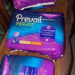$10Each. Four bags of extra large extra observancy women’s adult diapers pull-ups