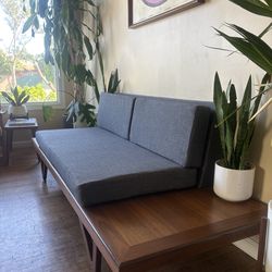Lovely Mid Century Modern Wood Sofa Daybed